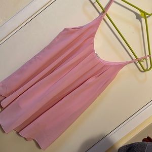 Tank top. Sheen top layer with non see through layer underneath.